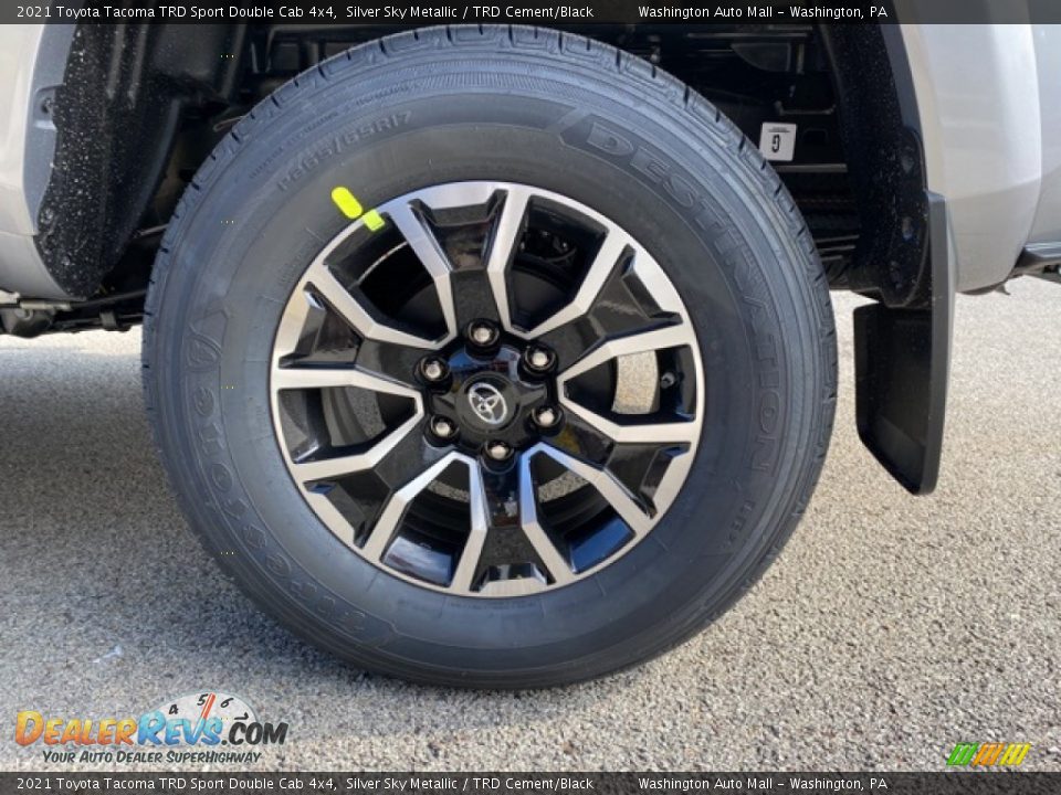 2021 Toyota Tacoma TRD Sport Double Cab 4x4 Silver Sky Metallic / TRD Cement/Black Photo #30