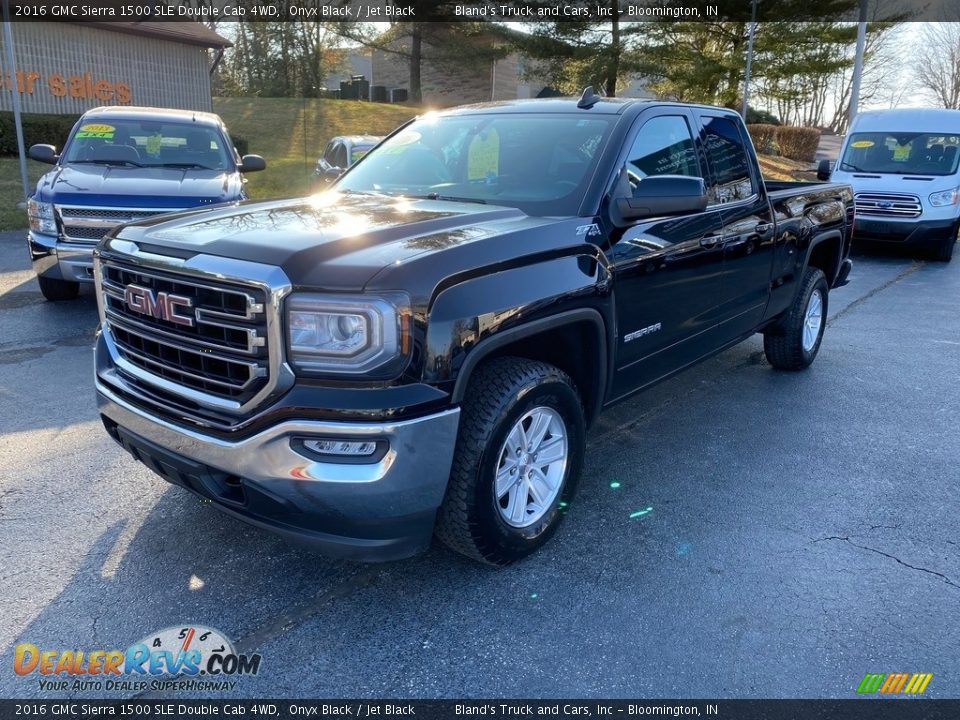 2016 GMC Sierra 1500 SLE Double Cab 4WD Onyx Black / Jet Black Photo #2