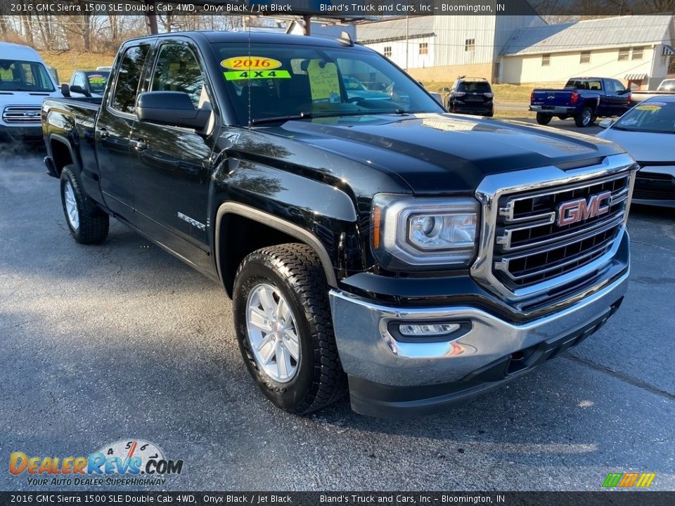 2016 GMC Sierra 1500 SLE Double Cab 4WD Onyx Black / Jet Black Photo #4