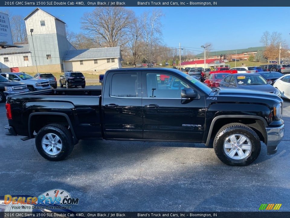 2016 GMC Sierra 1500 SLE Double Cab 4WD Onyx Black / Jet Black Photo #5