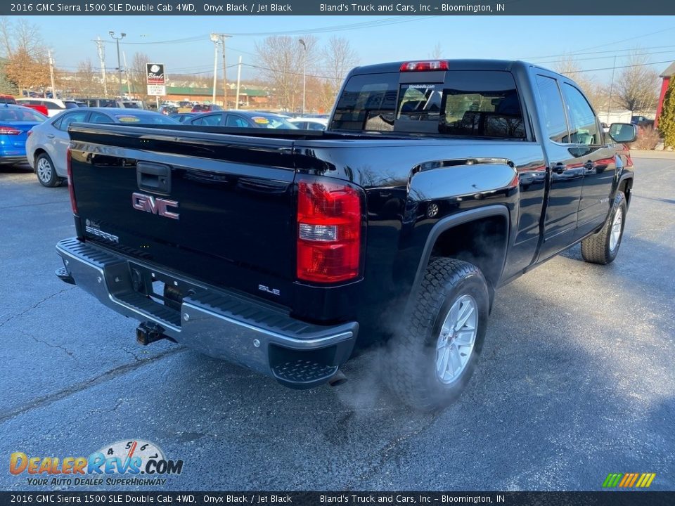 2016 GMC Sierra 1500 SLE Double Cab 4WD Onyx Black / Jet Black Photo #6