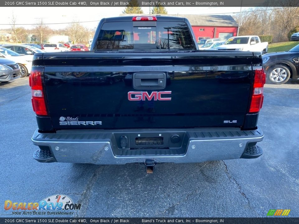 2016 GMC Sierra 1500 SLE Double Cab 4WD Onyx Black / Jet Black Photo #7