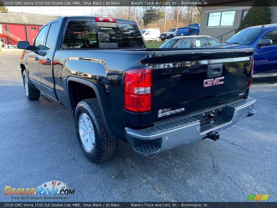 2016 GMC Sierra 1500 SLE Double Cab 4WD Onyx Black / Jet Black Photo #8