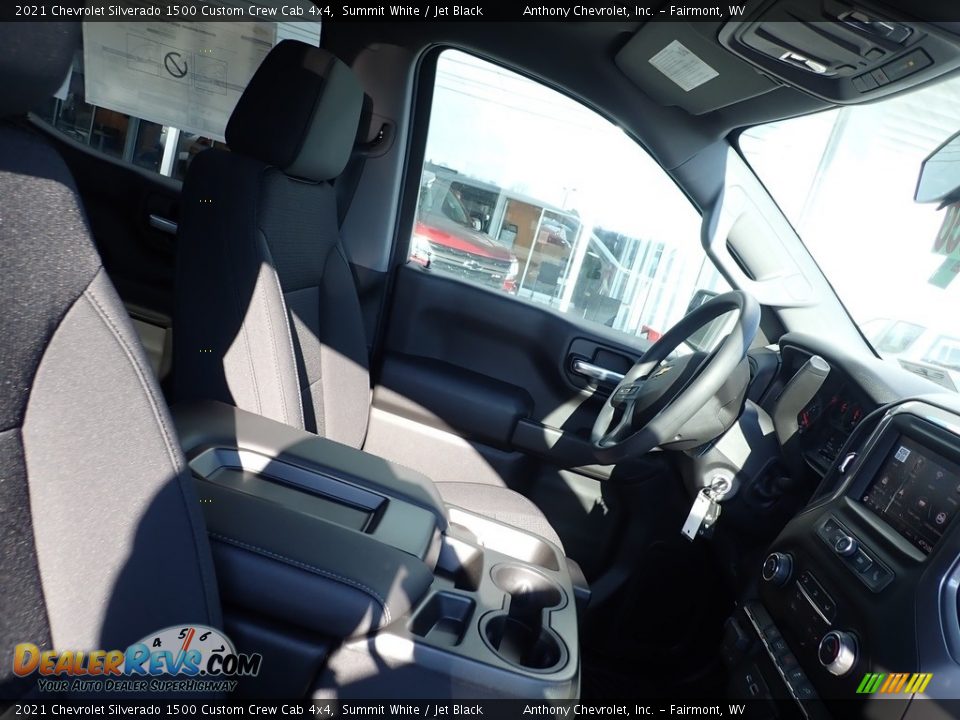 2021 Chevrolet Silverado 1500 Custom Crew Cab 4x4 Summit White / Jet Black Photo #9
