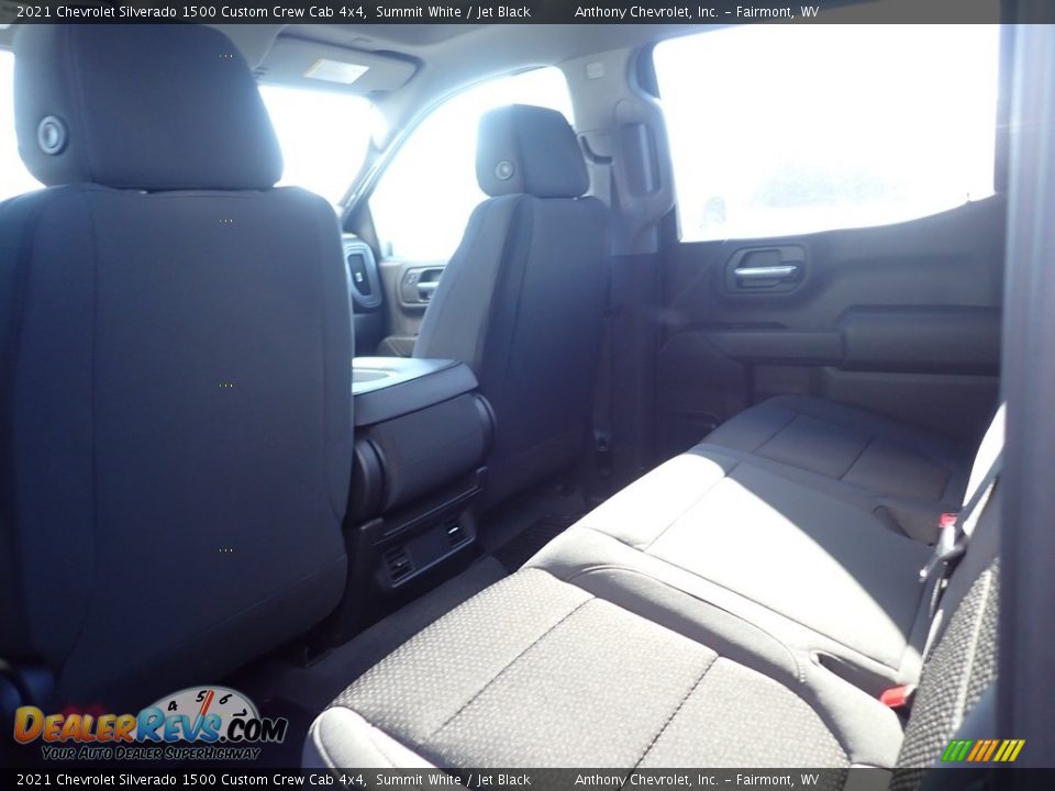2021 Chevrolet Silverado 1500 Custom Crew Cab 4x4 Summit White / Jet Black Photo #11
