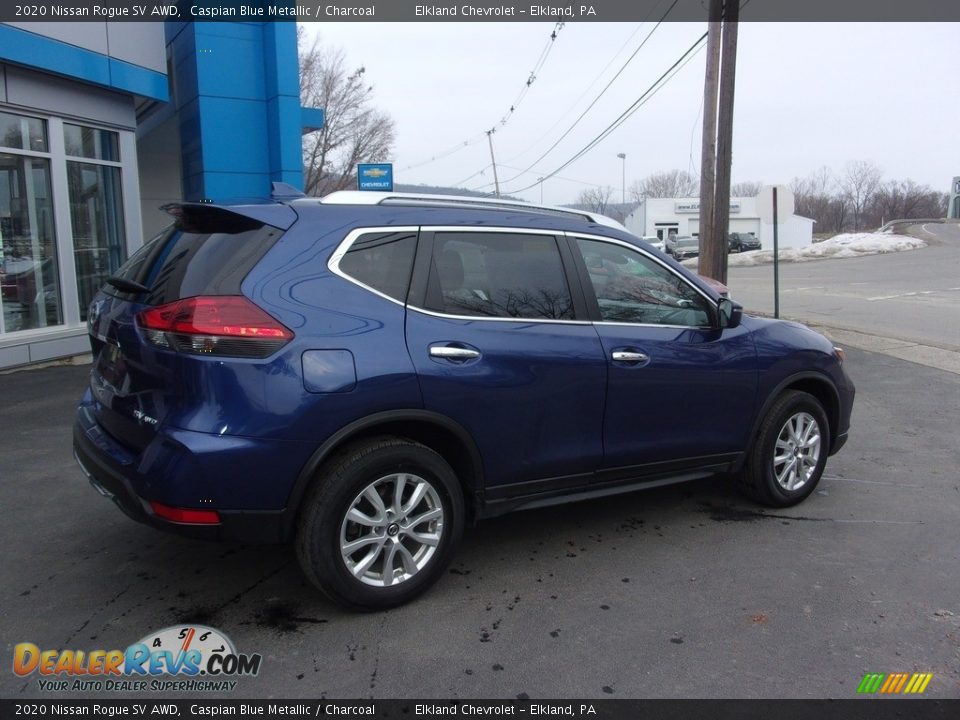 2020 Nissan Rogue SV AWD Caspian Blue Metallic / Charcoal Photo #3