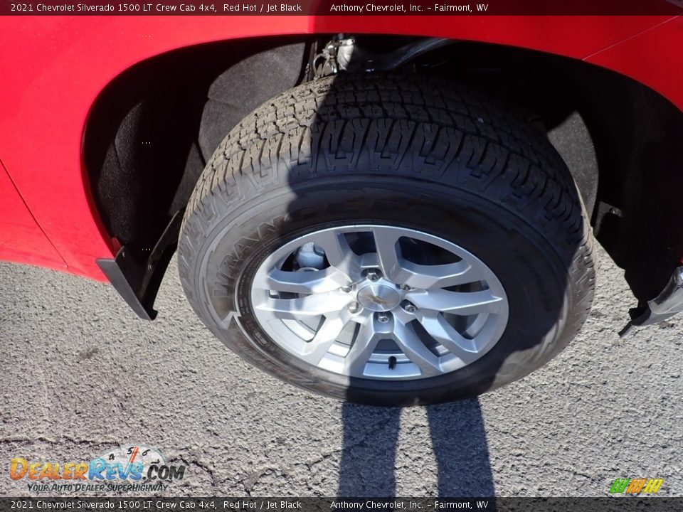 2021 Chevrolet Silverado 1500 LT Crew Cab 4x4 Red Hot / Jet Black Photo #2