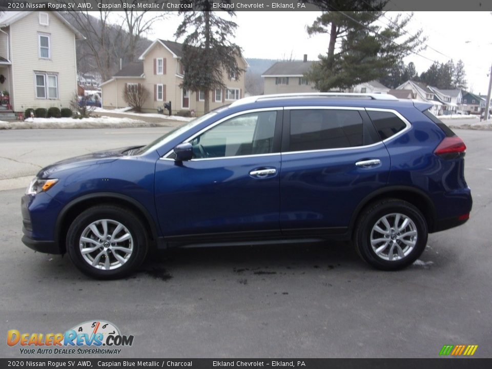 Caspian Blue Metallic 2020 Nissan Rogue SV AWD Photo #6