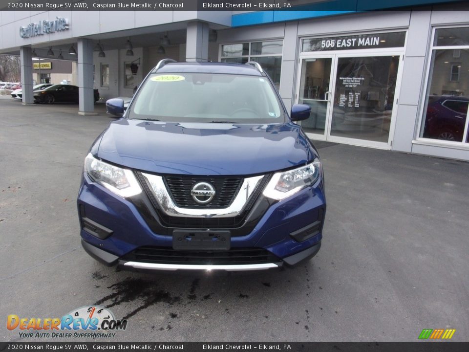 2020 Nissan Rogue SV AWD Caspian Blue Metallic / Charcoal Photo #8