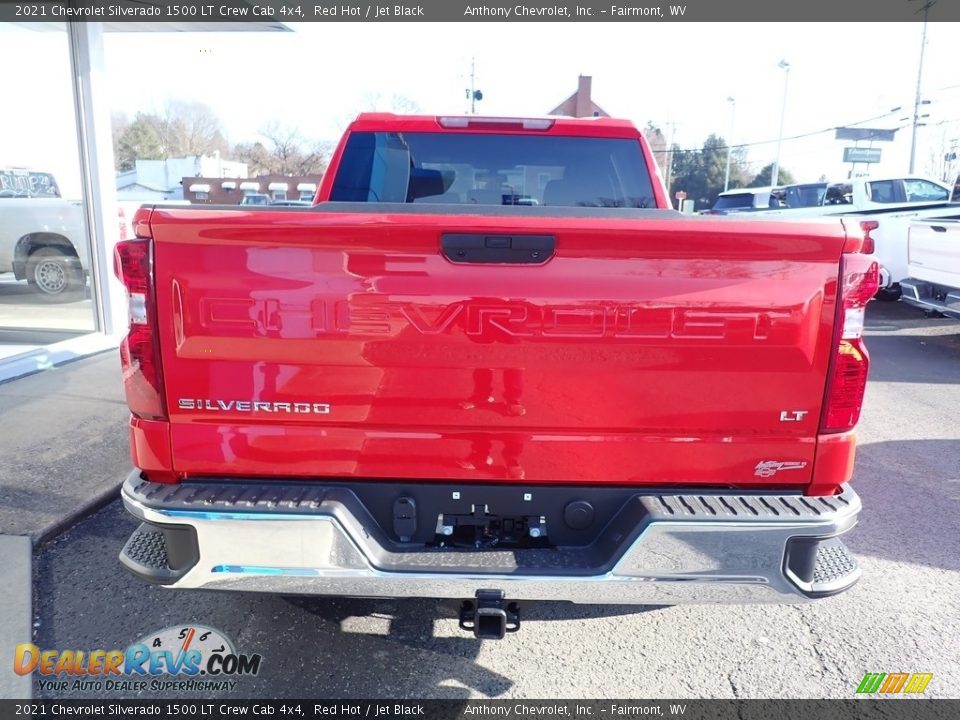2021 Chevrolet Silverado 1500 LT Crew Cab 4x4 Red Hot / Jet Black Photo #5