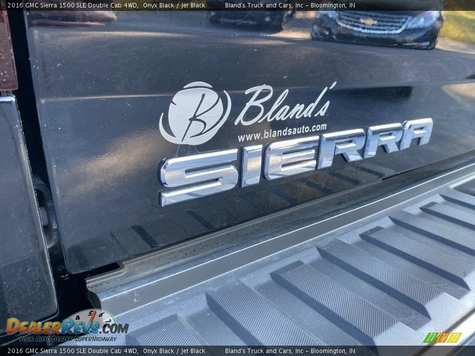2016 GMC Sierra 1500 SLE Double Cab 4WD Onyx Black / Jet Black Photo #34