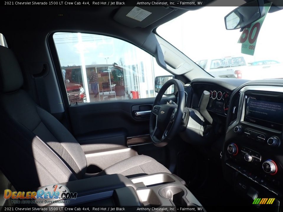2021 Chevrolet Silverado 1500 LT Crew Cab 4x4 Red Hot / Jet Black Photo #10