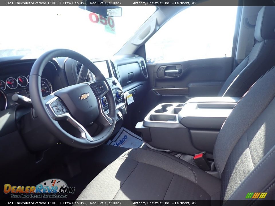 2021 Chevrolet Silverado 1500 LT Crew Cab 4x4 Red Hot / Jet Black Photo #13