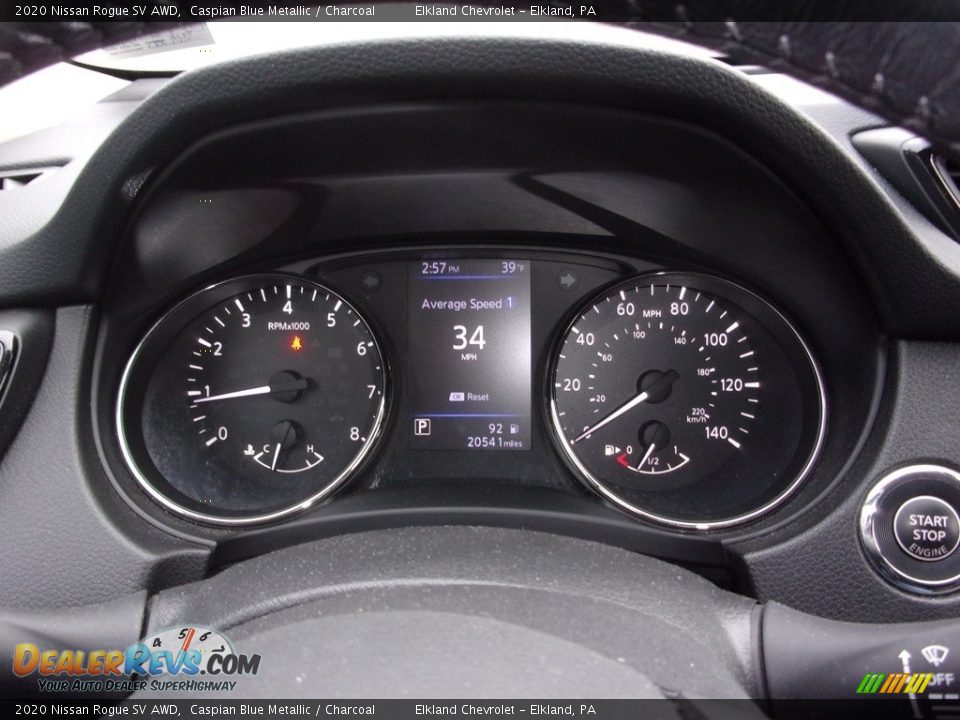 2020 Nissan Rogue SV AWD Gauges Photo #17