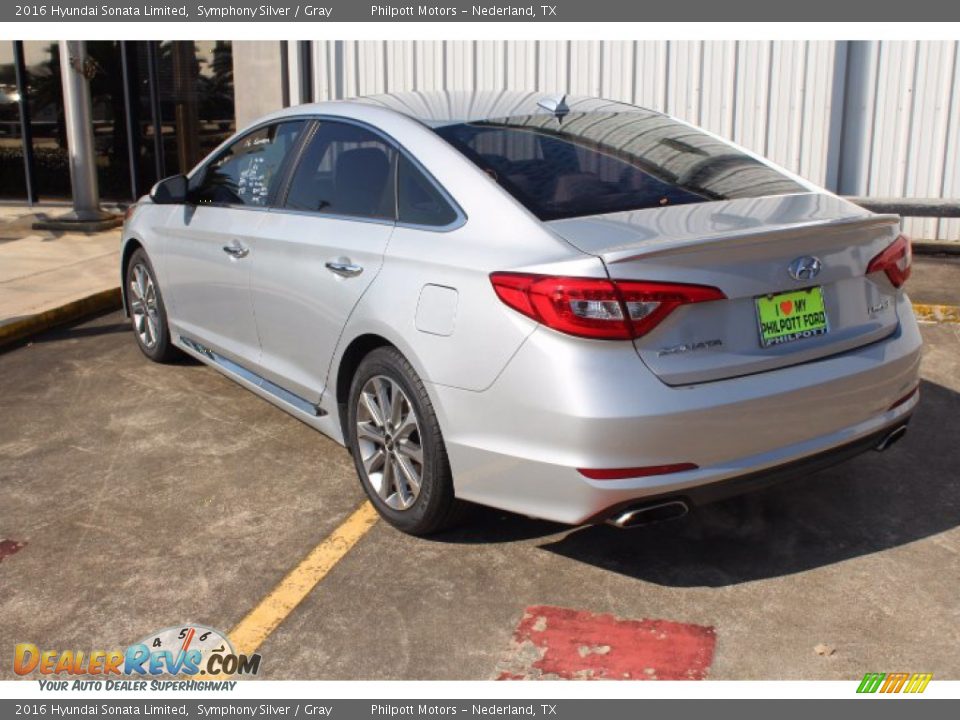 2016 Hyundai Sonata Limited Symphony Silver / Gray Photo #6