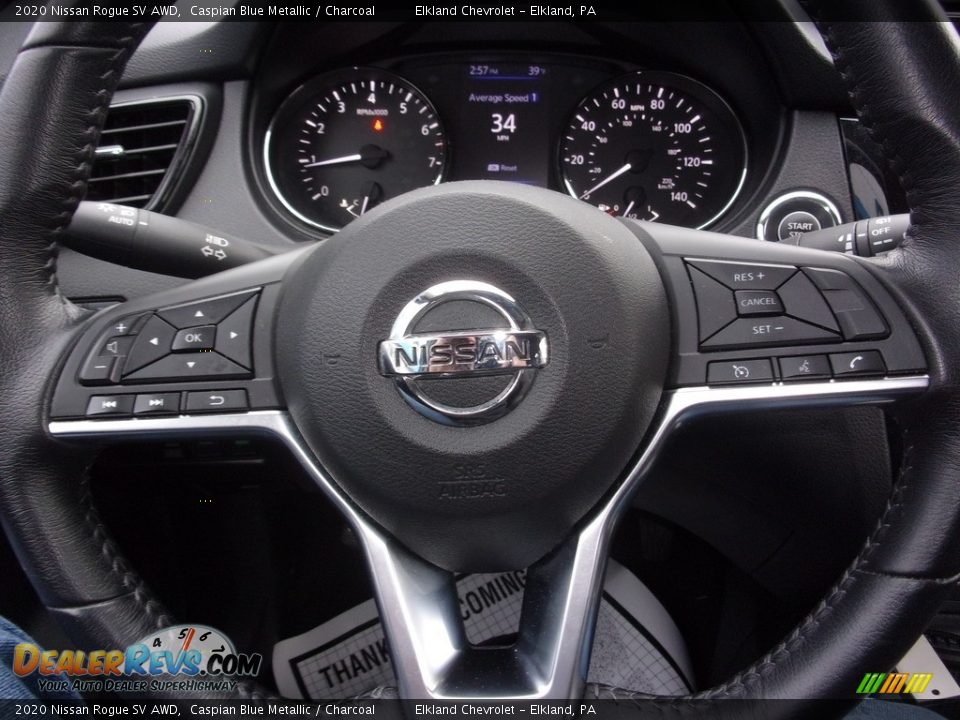2020 Nissan Rogue SV AWD Steering Wheel Photo #18
