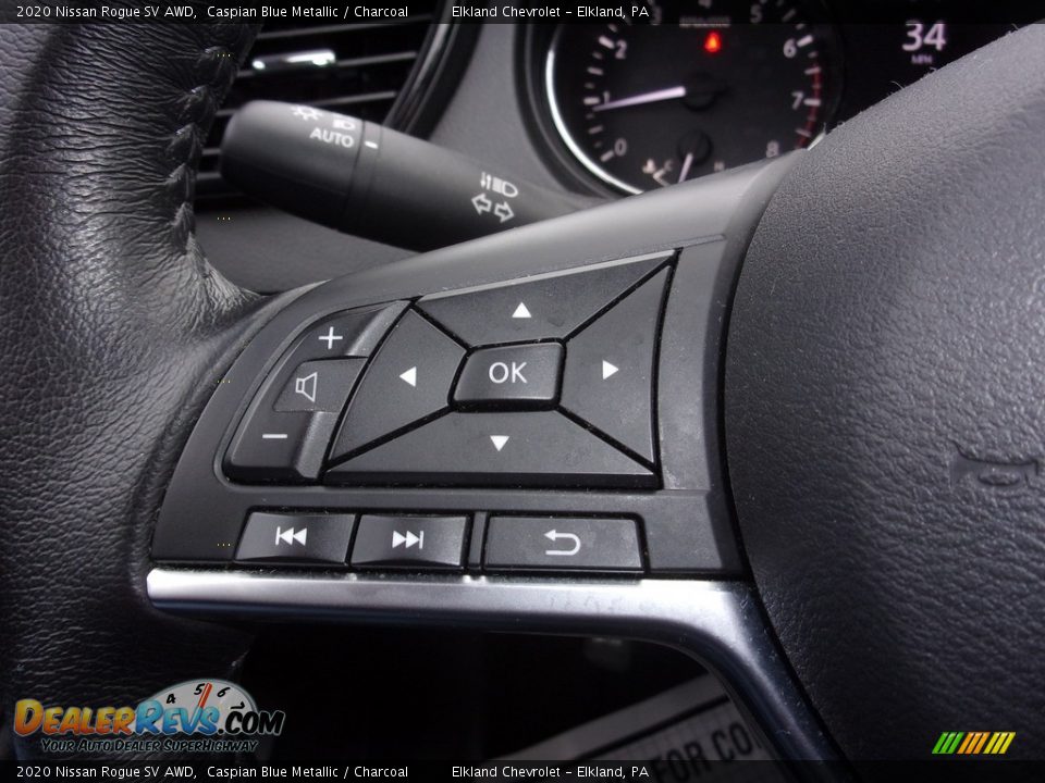 2020 Nissan Rogue SV AWD Steering Wheel Photo #20