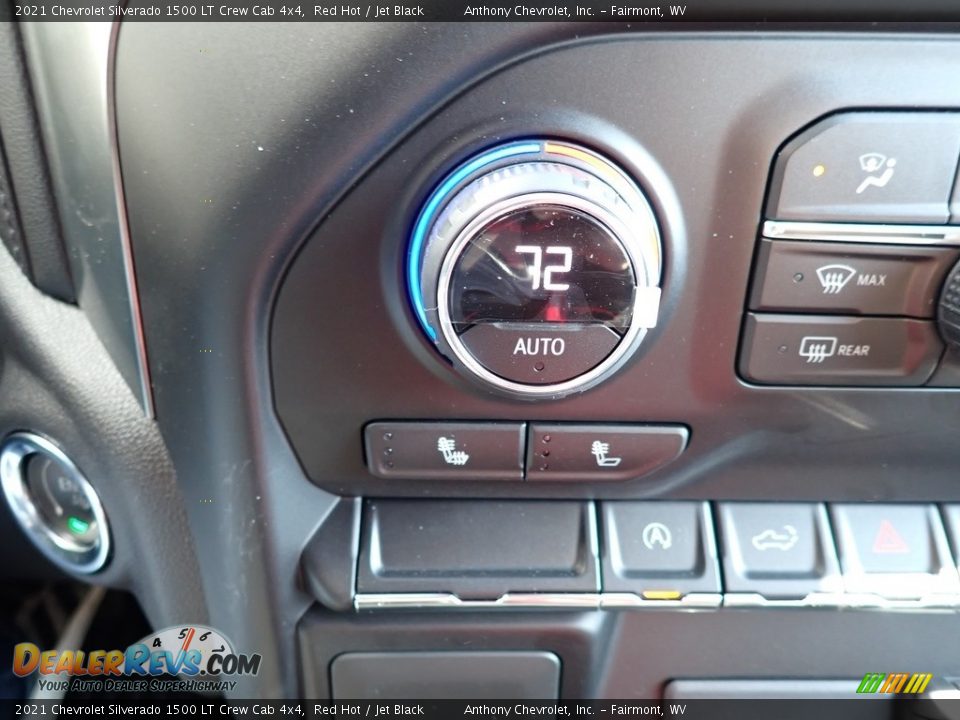 2021 Chevrolet Silverado 1500 LT Crew Cab 4x4 Red Hot / Jet Black Photo #18