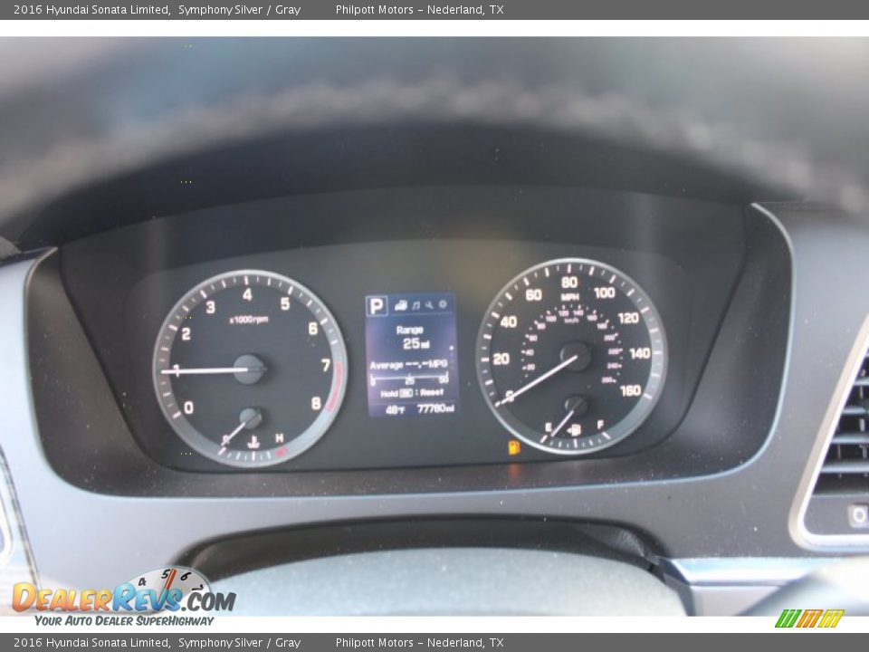 2016 Hyundai Sonata Limited Symphony Silver / Gray Photo #13