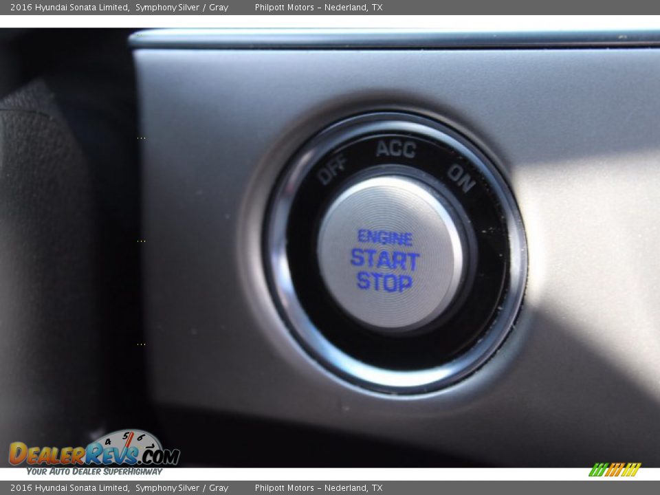 2016 Hyundai Sonata Limited Symphony Silver / Gray Photo #17
