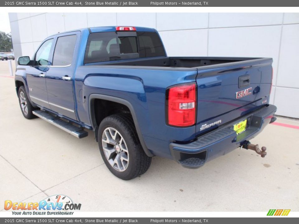 Stone Blue Metallic 2015 GMC Sierra 1500 SLT Crew Cab 4x4 Photo #6