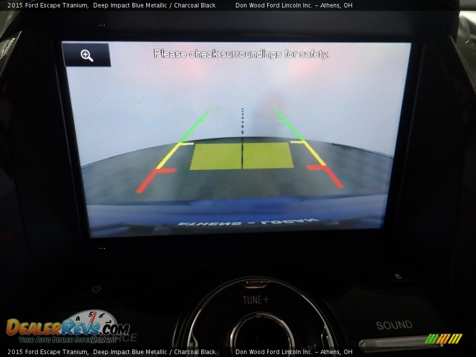 2015 Ford Escape Titanium Deep Impact Blue Metallic / Charcoal Black Photo #3