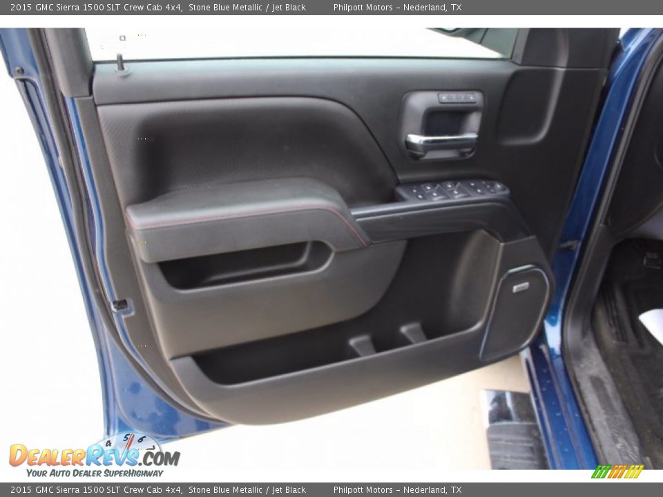 Door Panel of 2015 GMC Sierra 1500 SLT Crew Cab 4x4 Photo #9