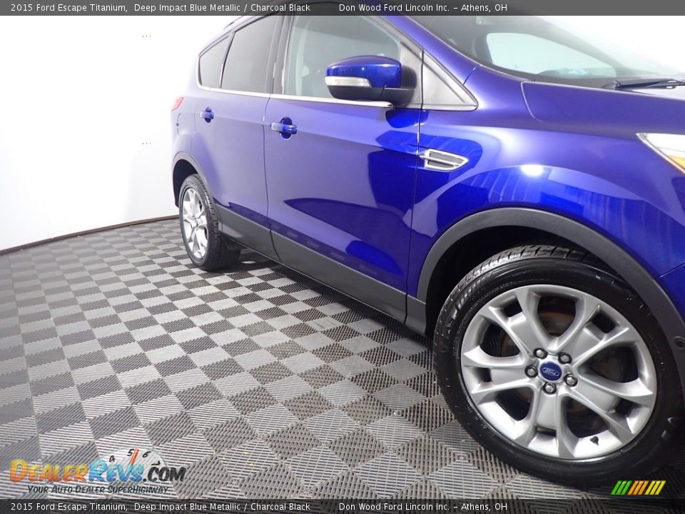 2015 Ford Escape Titanium Deep Impact Blue Metallic / Charcoal Black Photo #5