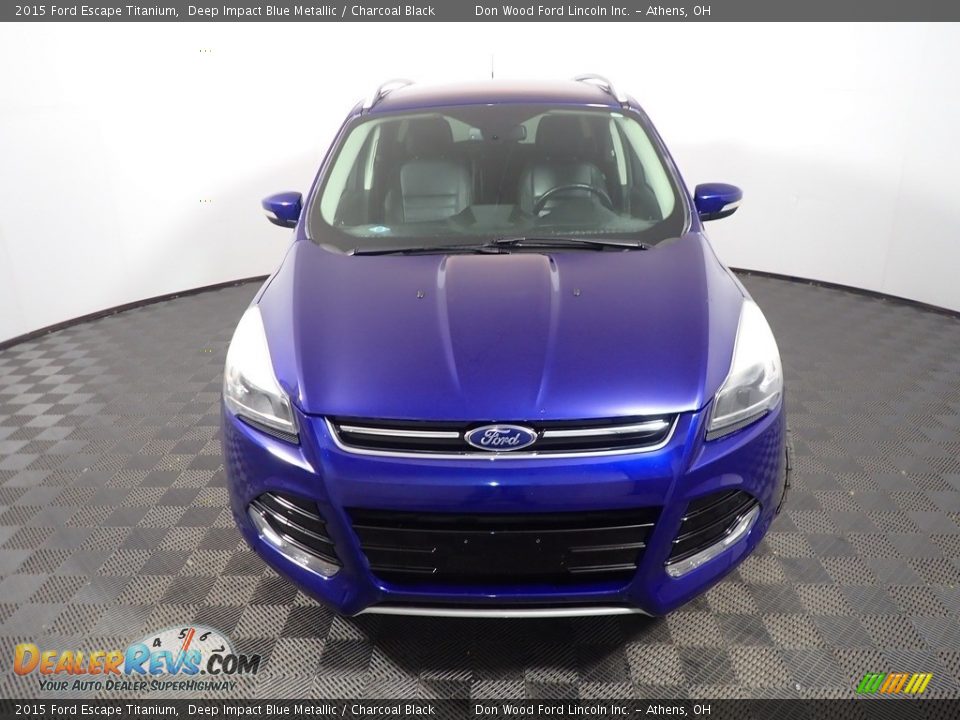2015 Ford Escape Titanium Deep Impact Blue Metallic / Charcoal Black Photo #6