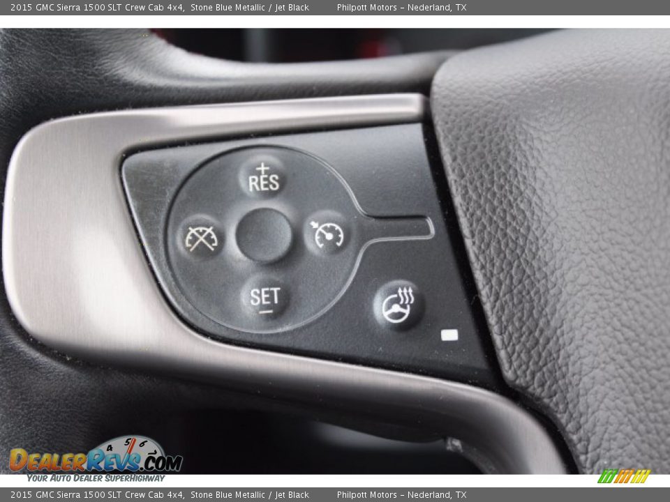 2015 GMC Sierra 1500 SLT Crew Cab 4x4 Steering Wheel Photo #11