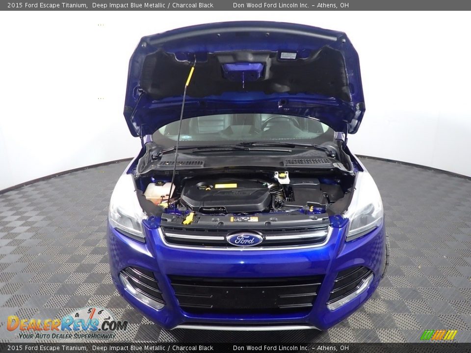 2015 Ford Escape Titanium Deep Impact Blue Metallic / Charcoal Black Photo #7