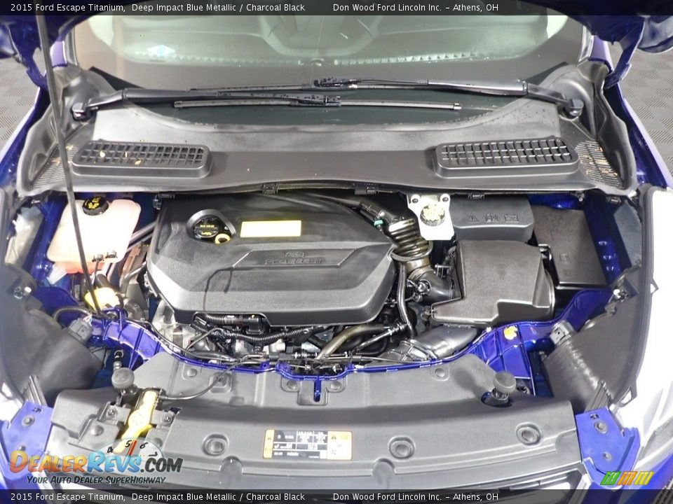 2015 Ford Escape Titanium Deep Impact Blue Metallic / Charcoal Black Photo #8