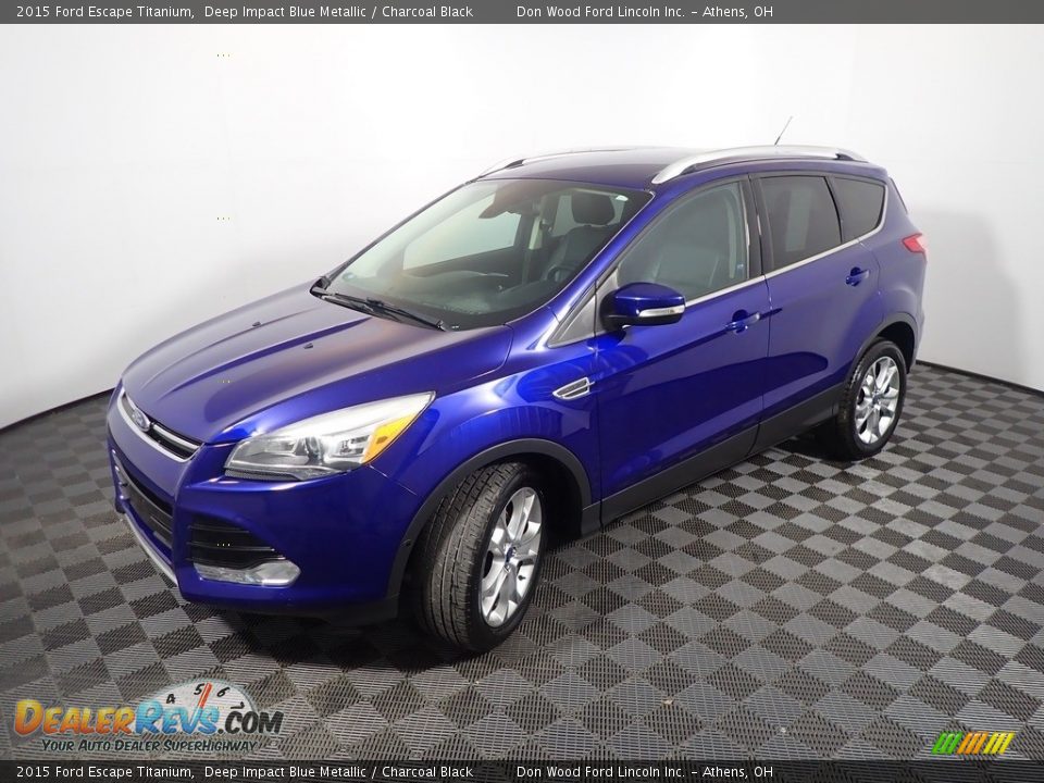 2015 Ford Escape Titanium Deep Impact Blue Metallic / Charcoal Black Photo #10