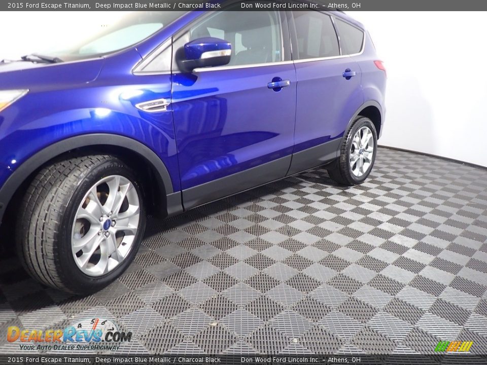 2015 Ford Escape Titanium Deep Impact Blue Metallic / Charcoal Black Photo #11