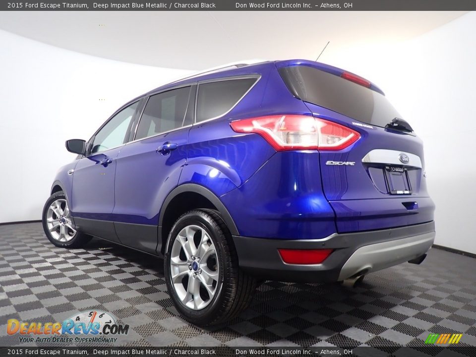 2015 Ford Escape Titanium Deep Impact Blue Metallic / Charcoal Black Photo #12