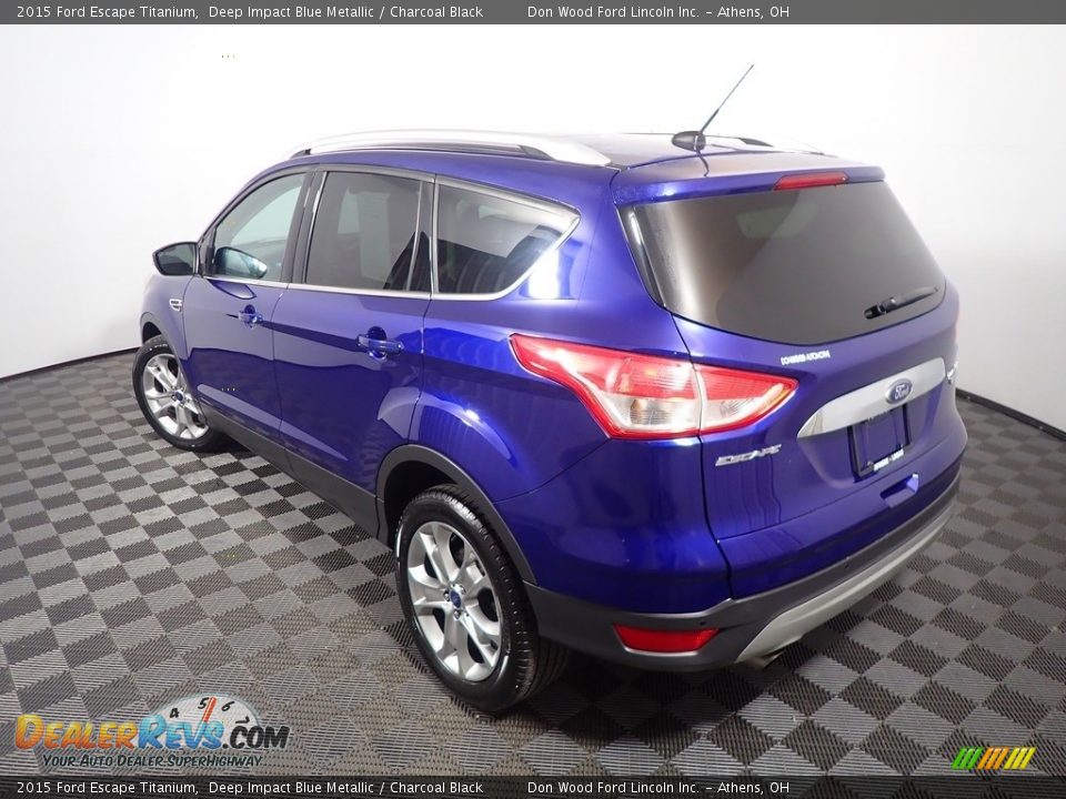 2015 Ford Escape Titanium Deep Impact Blue Metallic / Charcoal Black Photo #13