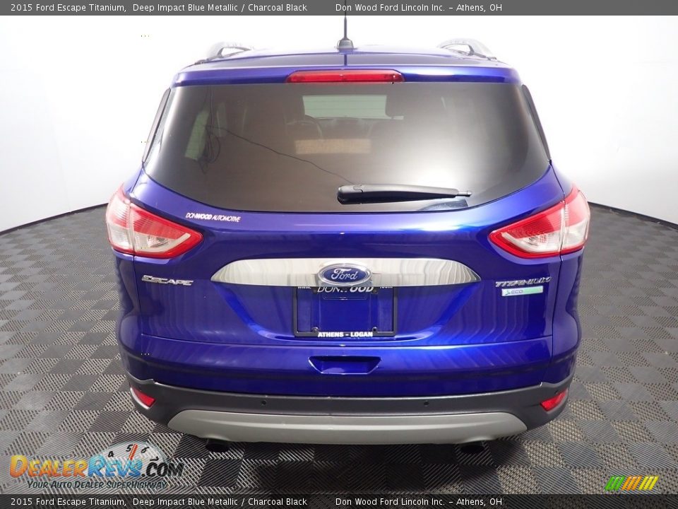 2015 Ford Escape Titanium Deep Impact Blue Metallic / Charcoal Black Photo #14