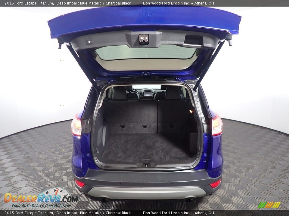 2015 Ford Escape Titanium Deep Impact Blue Metallic / Charcoal Black Photo #15