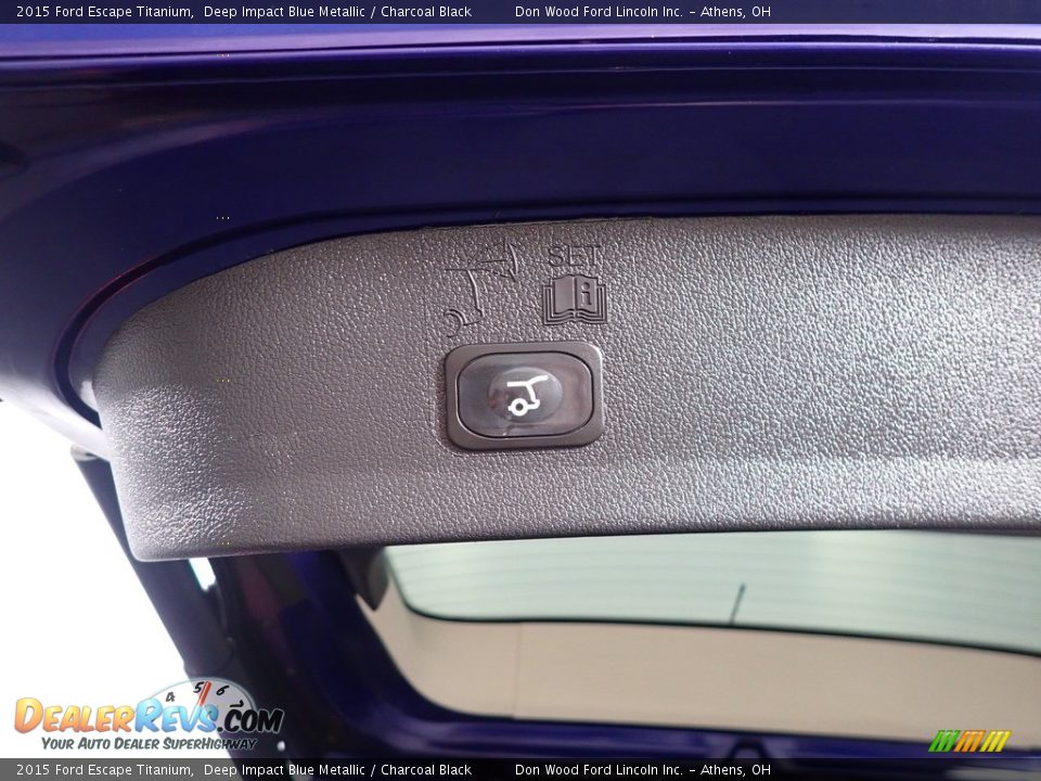 2015 Ford Escape Titanium Deep Impact Blue Metallic / Charcoal Black Photo #16