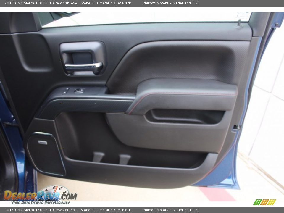 Door Panel of 2015 GMC Sierra 1500 SLT Crew Cab 4x4 Photo #25