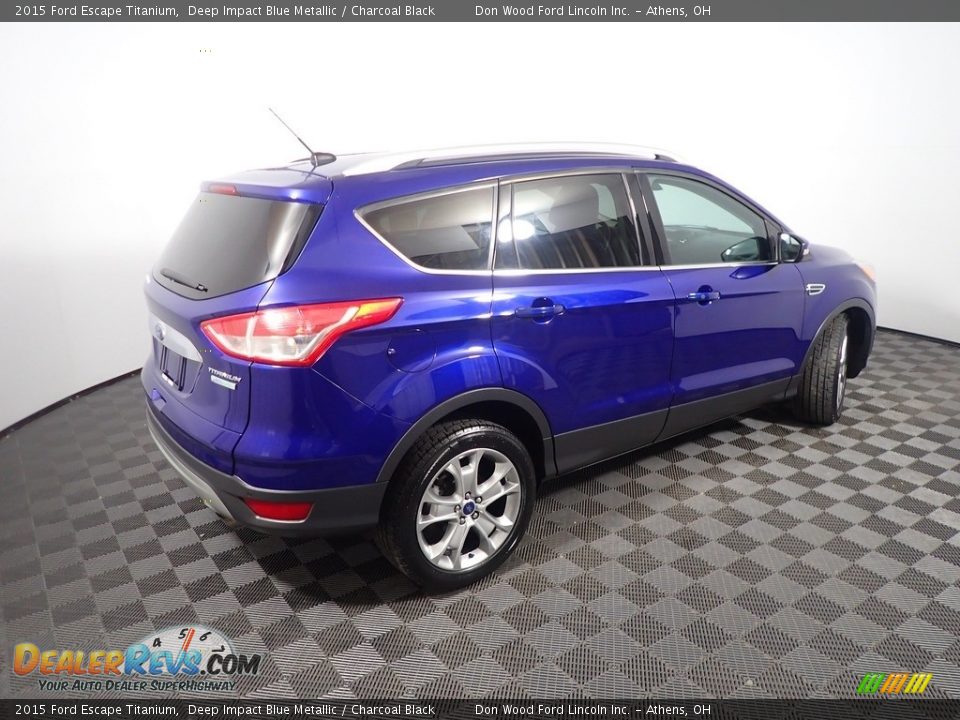 2015 Ford Escape Titanium Deep Impact Blue Metallic / Charcoal Black Photo #19