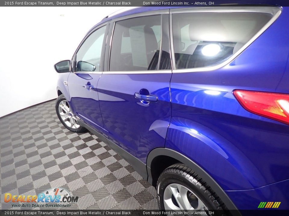 2015 Ford Escape Titanium Deep Impact Blue Metallic / Charcoal Black Photo #20