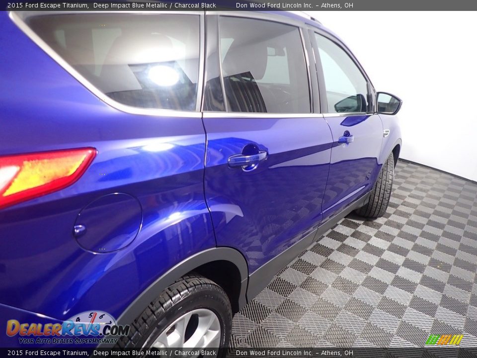 2015 Ford Escape Titanium Deep Impact Blue Metallic / Charcoal Black Photo #21