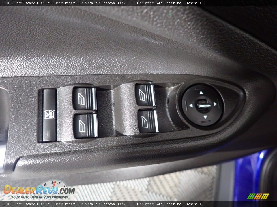 2015 Ford Escape Titanium Deep Impact Blue Metallic / Charcoal Black Photo #24