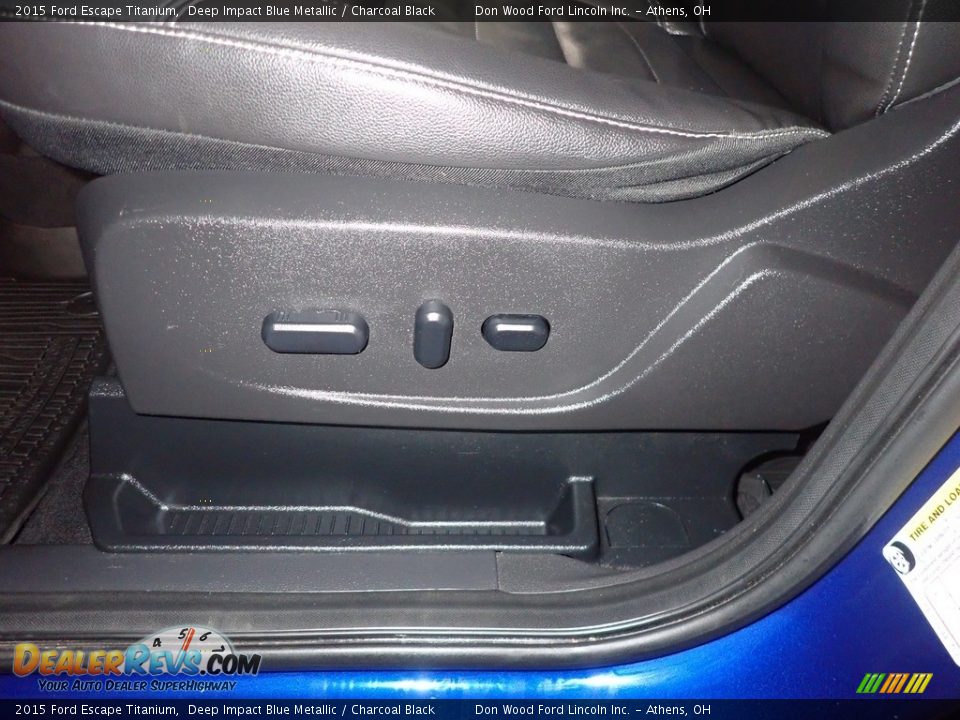 2015 Ford Escape Titanium Deep Impact Blue Metallic / Charcoal Black Photo #26