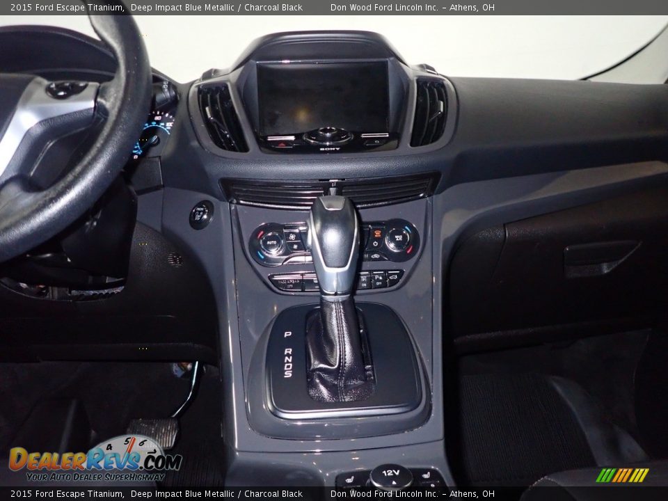 2015 Ford Escape Titanium Deep Impact Blue Metallic / Charcoal Black Photo #28