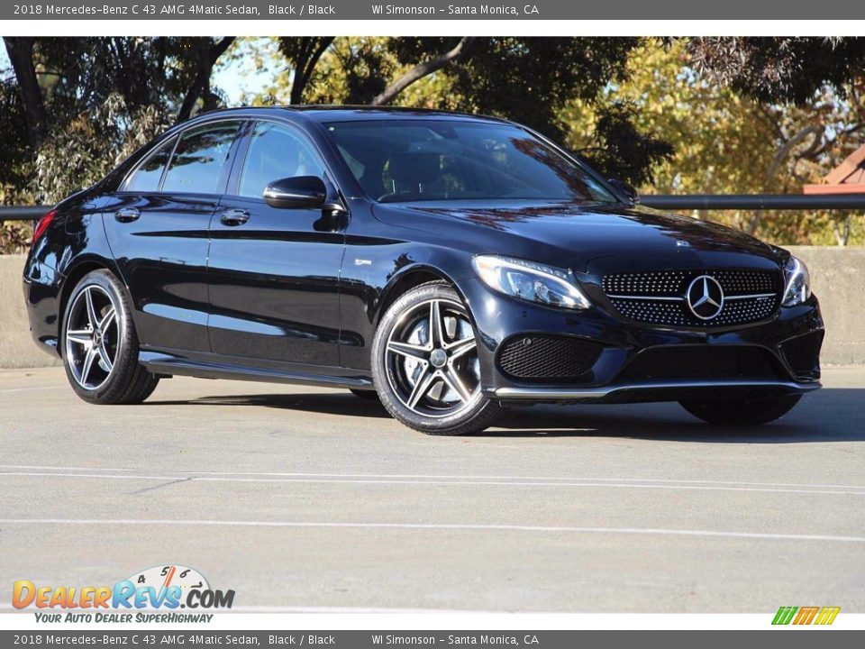 2018 Mercedes-Benz C 43 AMG 4Matic Sedan Black / Black Photo #2