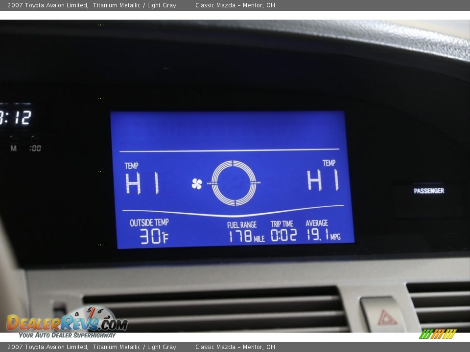 2007 Toyota Avalon Limited Titanium Metallic / Light Gray Photo #12