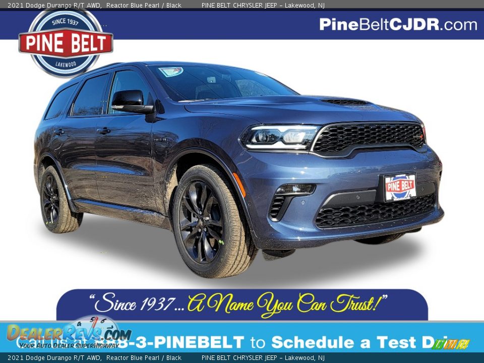 2021 Dodge Durango R/T AWD Reactor Blue Pearl / Black Photo #1