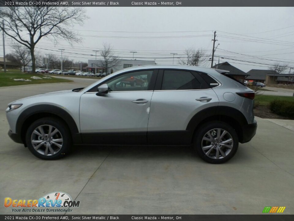 2021 Mazda CX-30 Preferred AWD Sonic Silver Metallic / Black Photo #1